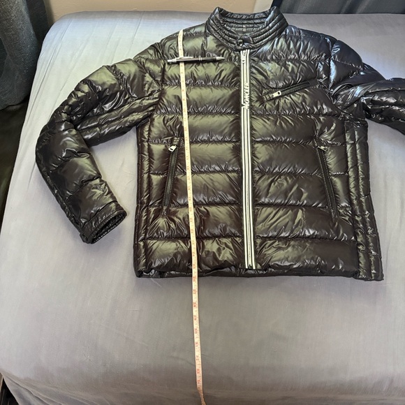 Moncler Shiny Black Puffer Jacket Men Size 3 - Picture 13 of 14